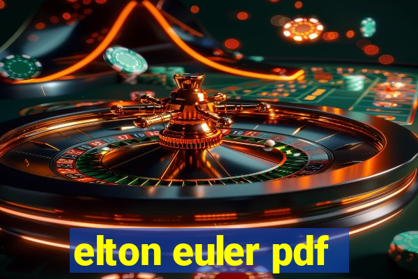 elton euler pdf